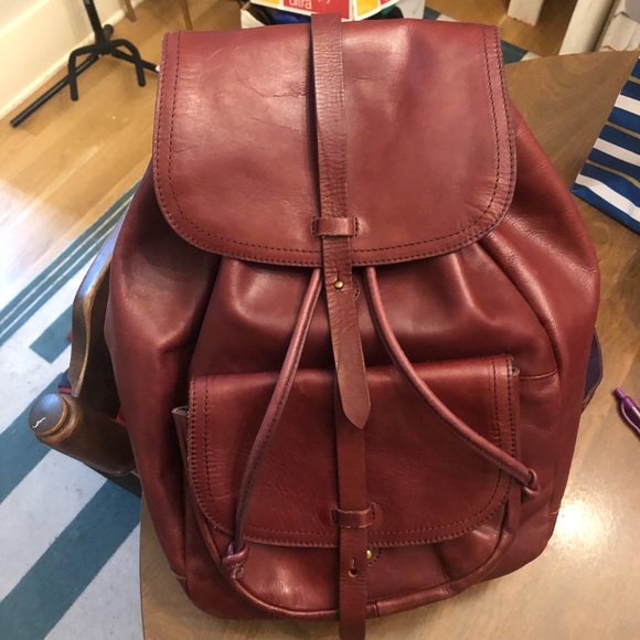 Madewell Handbags - Madewell Rucksack Leather Satchel Backpack